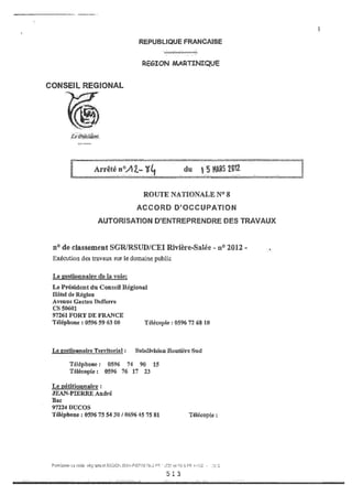 Recueil des actes administratifs mars 2012