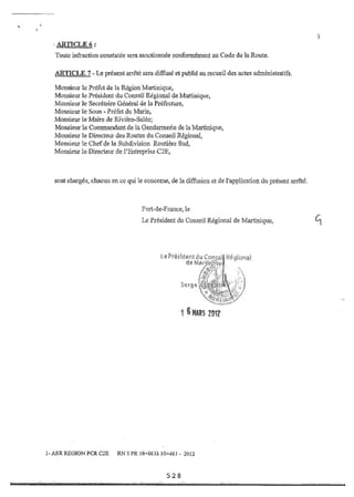 Recueil des actes administratifs mars 2012