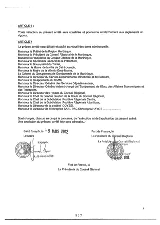 Recueil des actes administratifs mars 2012