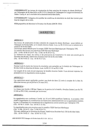 Recueil des actes administratifs mars 2012