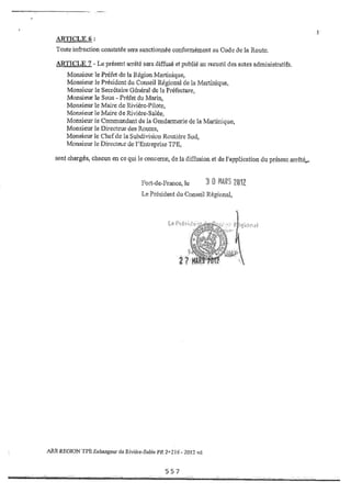 Recueil des actes administratifs mars 2012