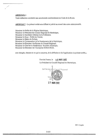 Recueil des actes administratifs mars 2012