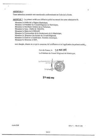 Recueil des actes administratifs mars 2012