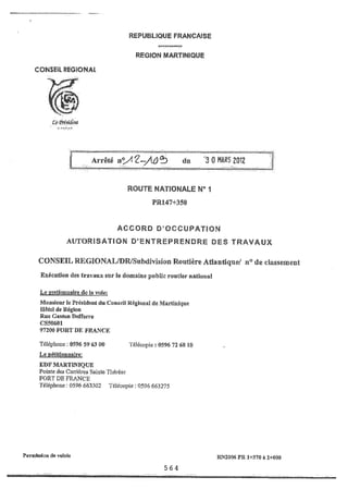 Recueil des actes administratifs mars 2012