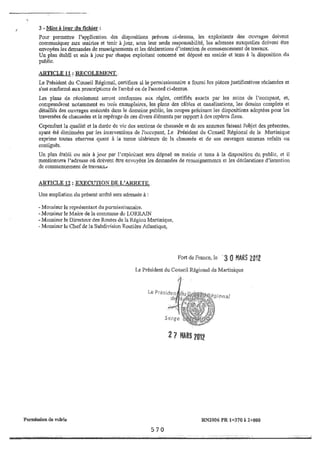 Recueil des actes administratifs mars 2012