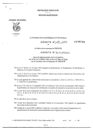 Recueil des actes administratifs mars 2012