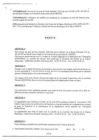 Recueil des actes administratifs mars 2012