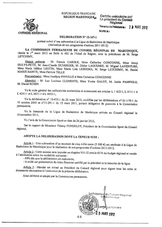 Recueil des actes administratifs mars 2012