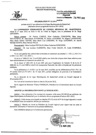 Recueil des actes administratifs mars 2012