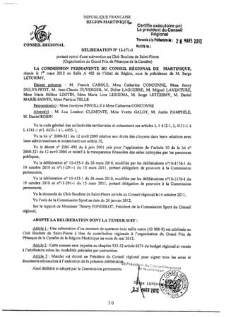 Recueil des actes administratifs mars 2012