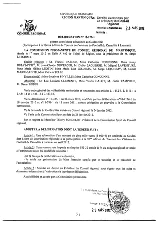 Recueil des actes administratifs mars 2012