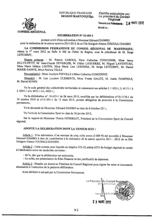 Recueil des actes administratifs mars 2012