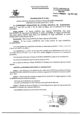 Recueil des actes administratifs mars 2012