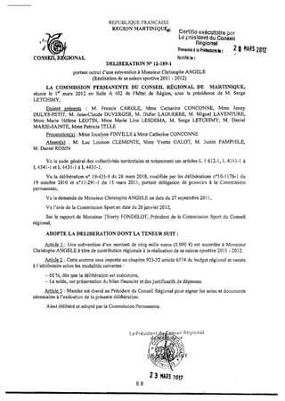 Recueil des actes administratifs mars 2012