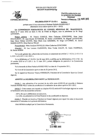 Recueil des actes administratifs mars 2012