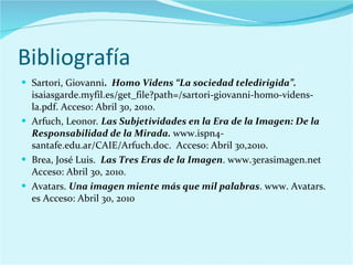 Bibliografía: Manuel. Diseño Social. www.sorryzorrito.com/2009/03/diseno-social.  Acceso: 8 de mayo, 2010 Gonzáles, Sánchez. Apuntes sobre Mercadeo en Beneficio de la Sociedad. gonzalezsanchez.wordpress.com/2008/05/13/apuntes-sobre-mercadeo-en-beneficio-de-la-sociedad. Acceso: 8 de mayo, 2010 Margolin, Victor (2002): The Politics of the Artificial. Essays on Design and Design Studies. The University of Chicago Press. Chicago and London Rizo, Martha. Aportes de la Comunicología al estudio de la ciudad, la identidad y la inmigración. Universidad Autónoma de Barcelona Papanek, Victor (1984): Design for the Real World. Academy Chicago Publishers. Completely Revised Second Edition Vivanco, Miguel. La Función Social del Diseño por Jorge Frascara.  www.colormagenta.cl/conferencia-la-funcion-social-del-diseno/2007/05/03/ . Acceso: 8 de mayo, 2010 González, Carlos Manuel.  Diseño Social como motivación para el Diseño.  www.cgdesign.com.mx .  Acceso: 8 de May, 2010 