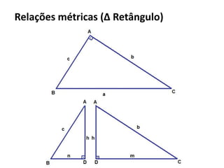 Relações métricas (Δ Retângulo)