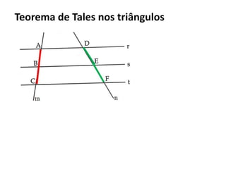 Segmentos proporcionaisouououÉ possível estabelecer outras proporções? 