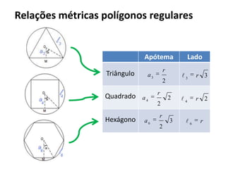 ExercíciosO sino do relógio mais preciso do mundo, o Big Ben, fica na Torre de Santo Estéfano, em Londres, na Inglaterra. Os ponteiros desse relógio são enormes e medem dois metros e setenta centímetros, o das horas, e quatro metros e trinta centímetros, o dos minutos. Qual é a distância que a ponta de cada ponteiro percorre num intervalo de tempo de 6 horas?Resposta:  Aproximadamente 8,5 m o ponteiro das horas e 162m o ponteiro dos minutos.