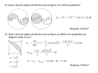 o apótema do quadrado inscrito;