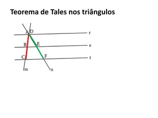 Teorema de Tales nos triângulos
