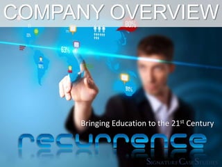 Bringing Education to the 21st Century
COMPANY OVERVIEW
 