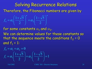RecurrenceRelations.ppt