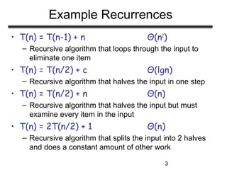 Recurrences | PPT