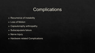 Recurrent Dislocation of Shoulder.pptx