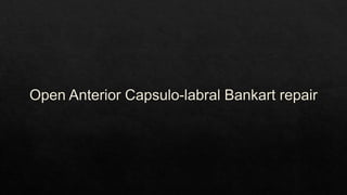 Recurrent Dislocation of Shoulder.pptx