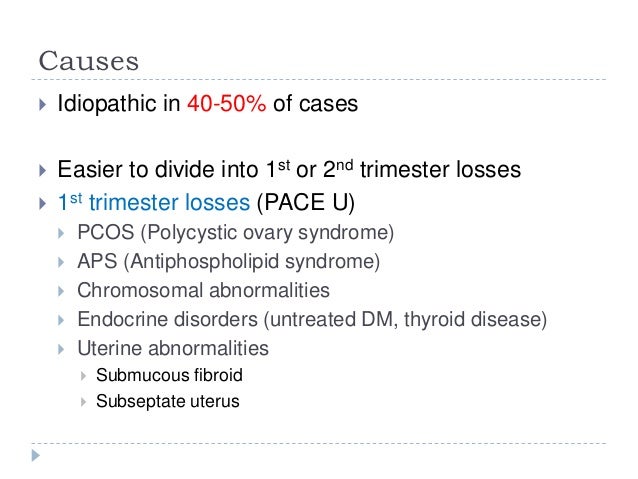 Recurrent miscarriage ppt gynae seminar