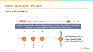 Gradient Problem In Rnn Recurrent Neural Network (RNN) | RNN LSTM Tutorial | Deep Learning ...