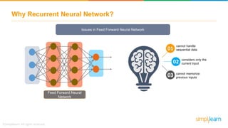 Recurrent Neural Network (RNN) | RNN LSTM Tutorial | Deep Learning Course | Simplilearn