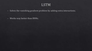 Recurrent neural networks (rnn) and long short term memory networks ...