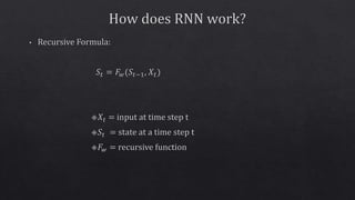 Recurrent neural networks (rnn) and long short term memory networks ...