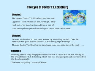 the eyes of doctor tj eckleburg