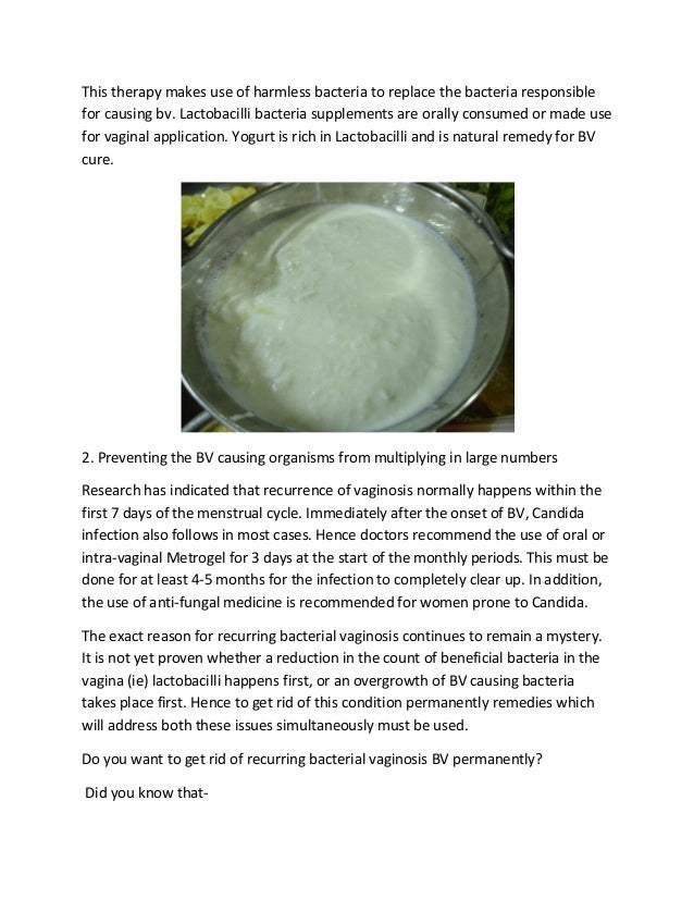 Natural Supplements To Get Rid Of Bv Natural Supplements To Get Rid Of Bv