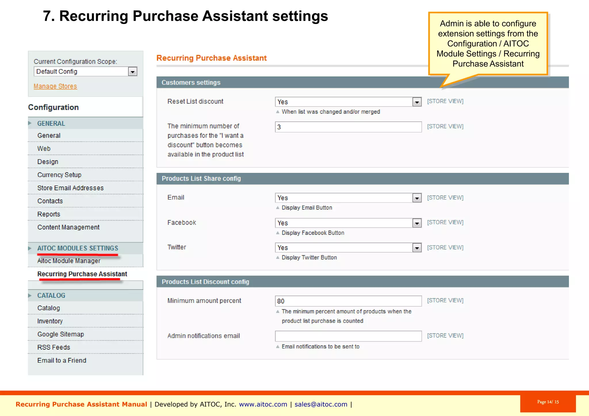 Aitoc5. Adding products to a list from an Order
Customers can add products from their
Order to a Product List in one click.
 