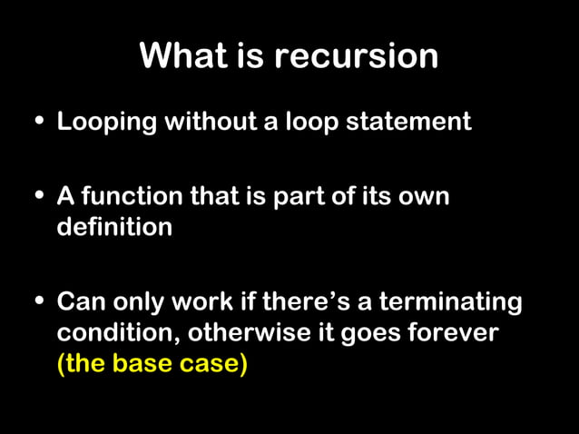 Recursion | PPT