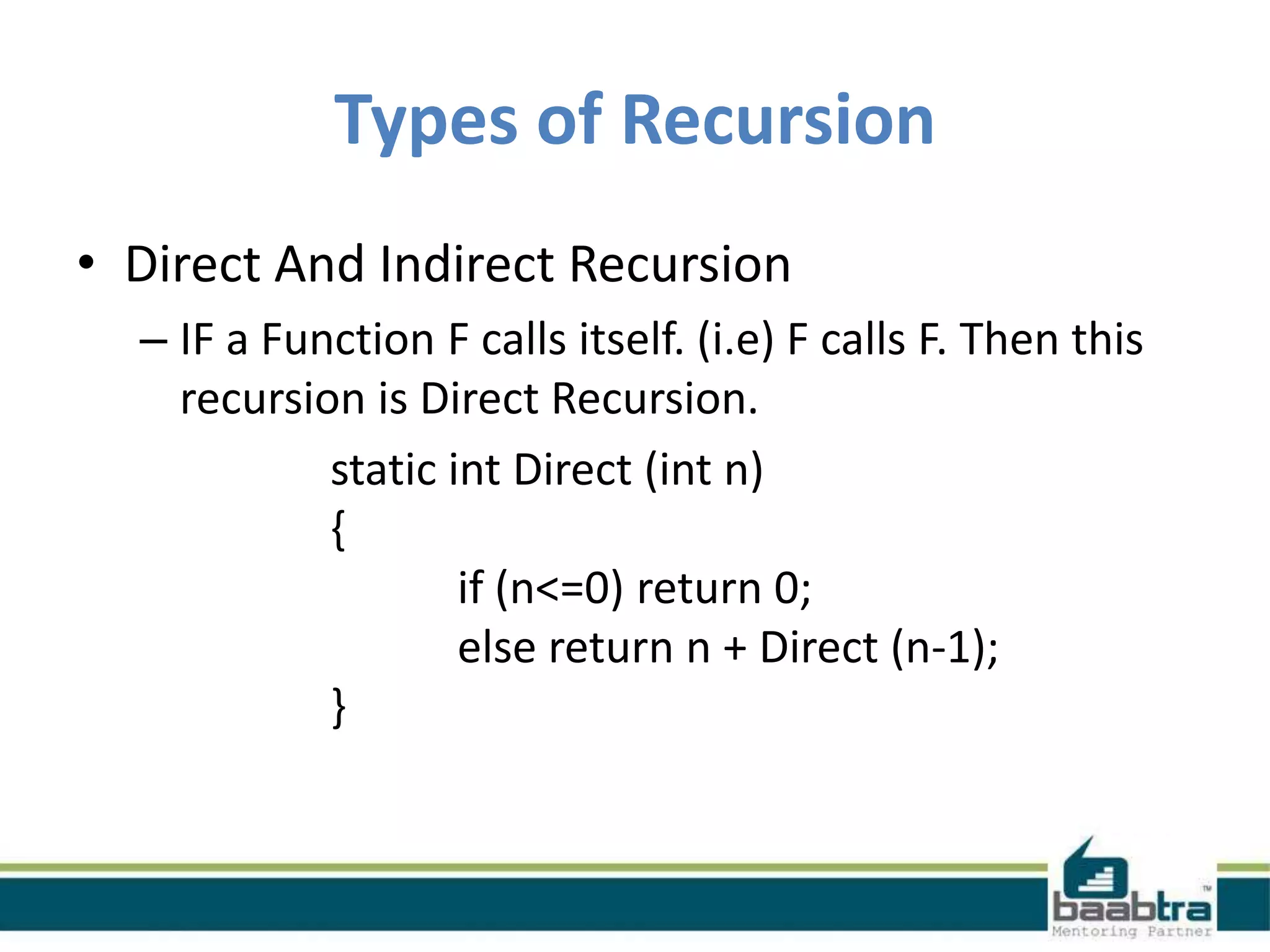 Recursion | PPT