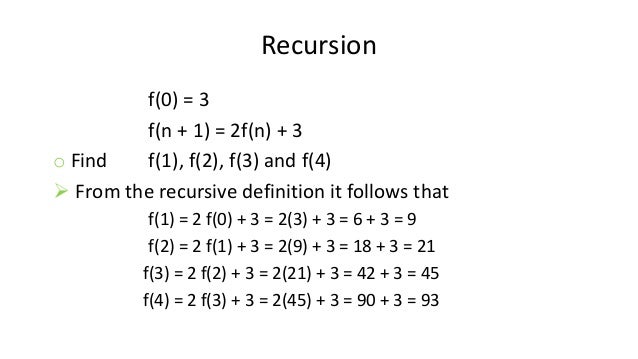 Recursion