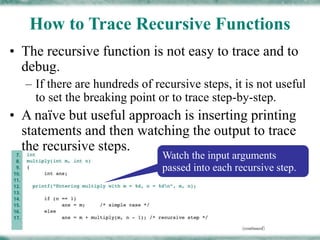 in-depth recursion guide with code examples and step... Recursion | PPTX