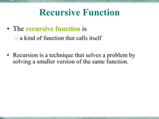 Recursion | PPTX