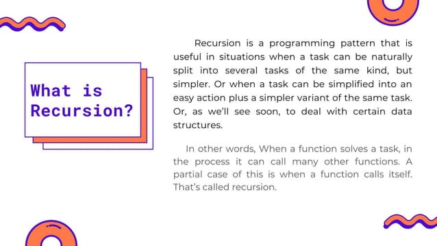 Recursion in Python | PPT