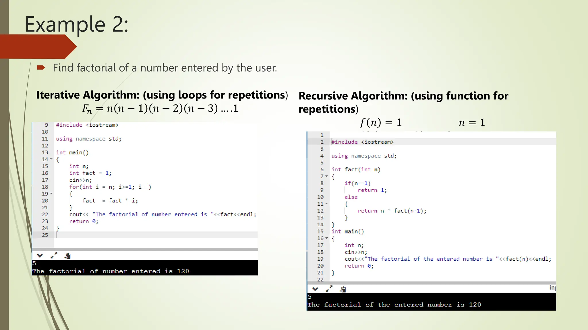 Recursion & its Application in C Language. | PPT