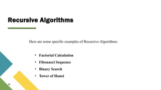 Recursion, introduction, properties and uses in DSA | PPTX