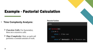Recursion, introduction, properties and uses in DSA | PPTX