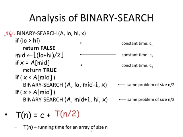 Recursion tree method | PPT