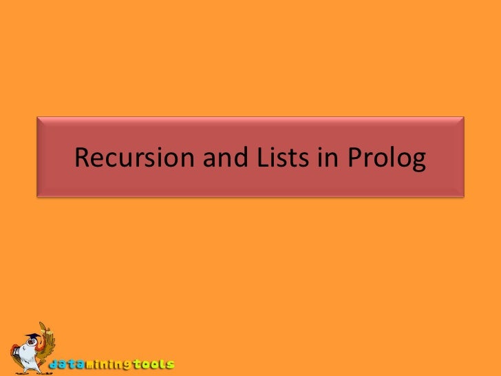 PROLOG Recursion And Lists In Prolog