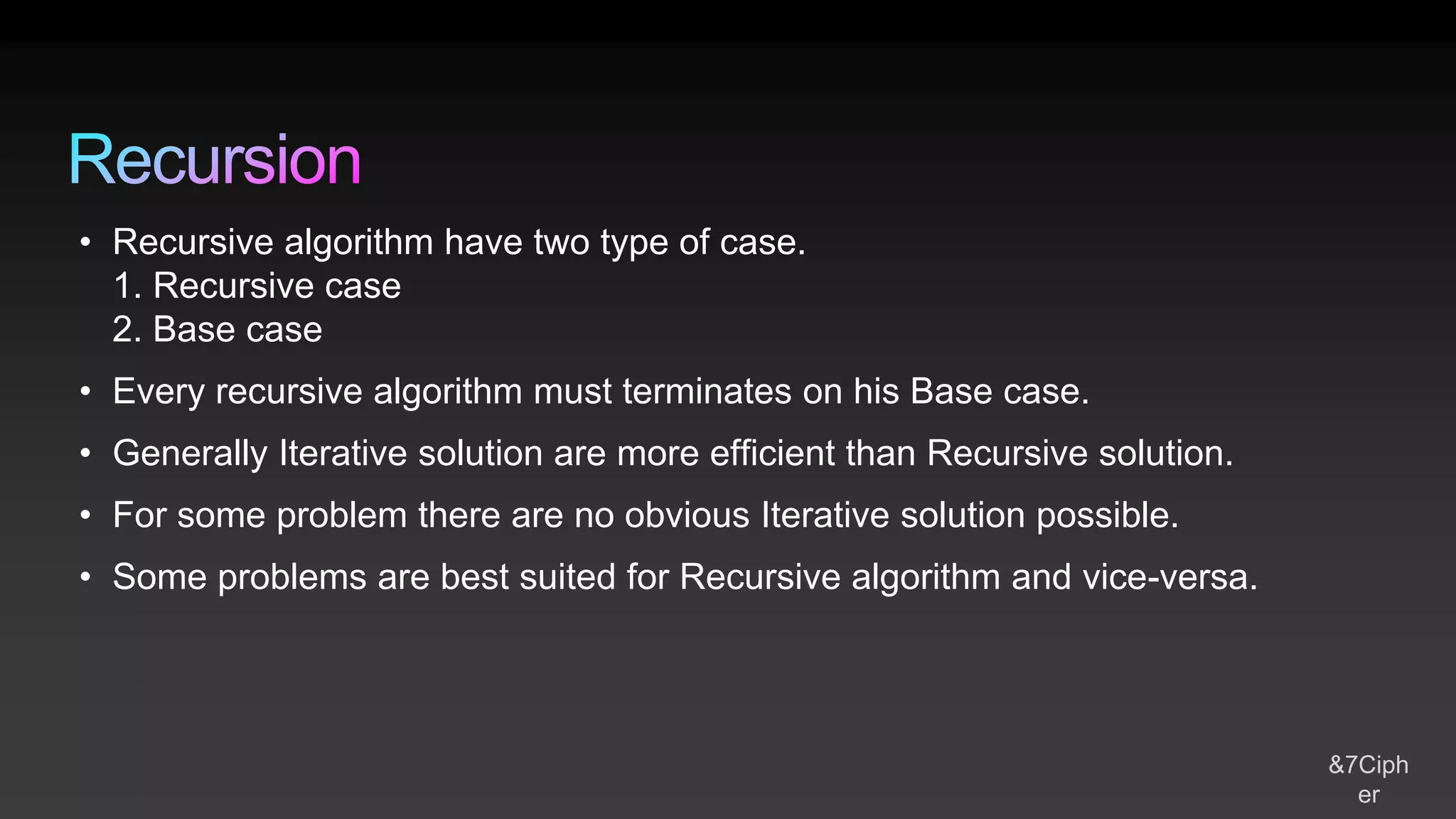Recursion DS made easy - 2